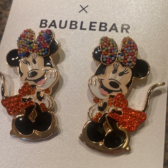 NWT Disney x Baublebar Minnie Mouse Earrings - Picture 2 of 3